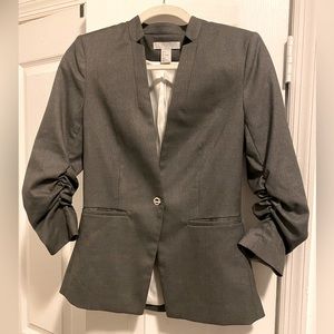 H&M Collarless Blazer with 3/4 scrunched Sleeves